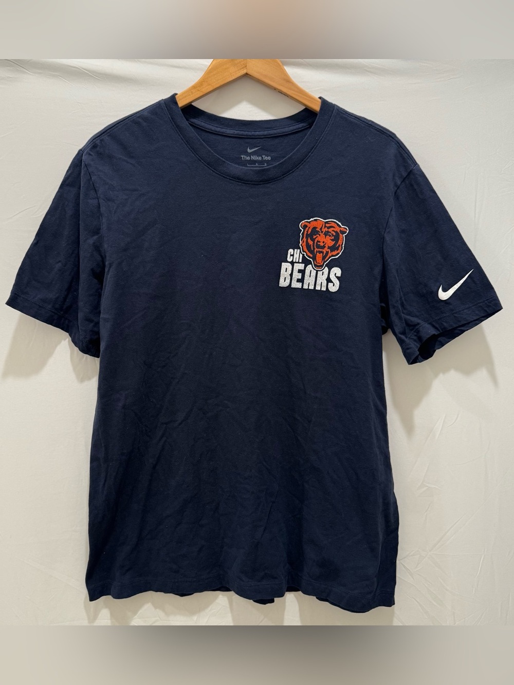 Nike Men’s Chicago Bears Navy Short-Sleeve Logo T-Shirt